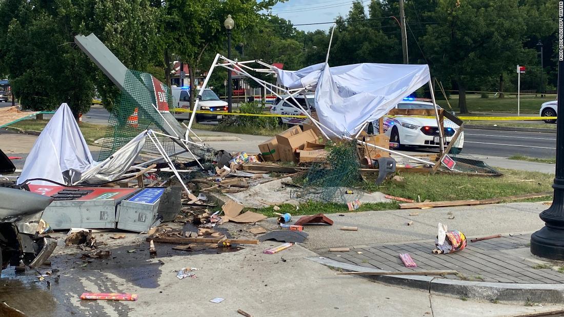 2 dead in Washington, DC, after vehicle crashes into fireworks stand