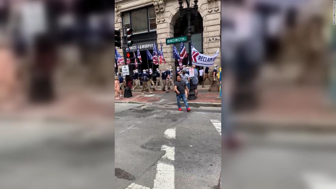 Group wielding White nationalist flags march along Boston’s Freedom Trail on July 4 weekend – CNN