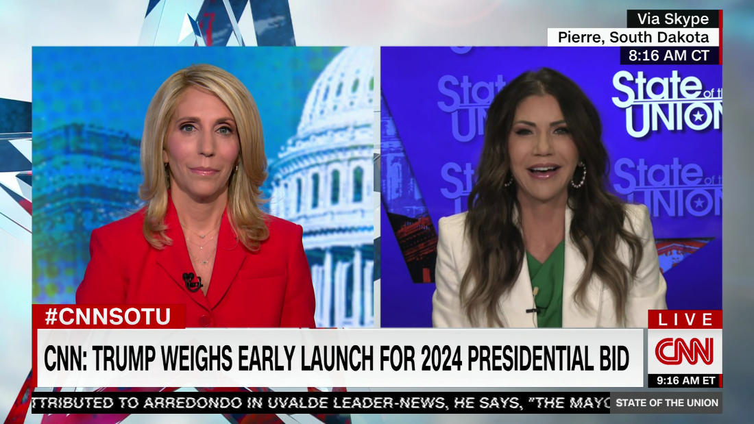 Would Gov. Kristi Noem be Trump's VP in 2024? Hear her answer CNN Video