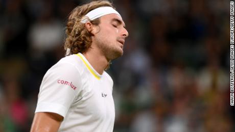 Stefanos Tsitsipas was frustrated after his loss to Nick Kyrgios. 