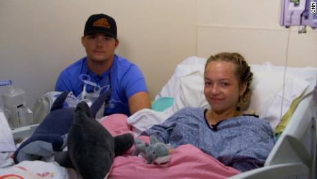 Shark attack survivor Addison Bethea and her brother Rhett Willingham spoke to CNN from her hospital bed on Monday, July 4.