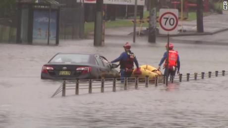 Video shows Sydney&#39;s streets submerged by floodwater