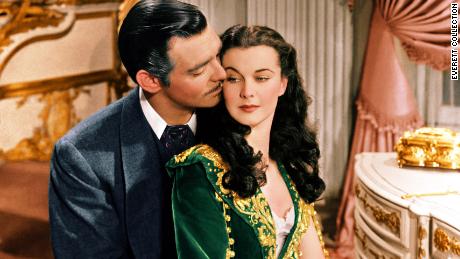 Clark Gable and Vivien Leigh in the 1939 film adaptation of &quot;Gone with the Wind&quot;