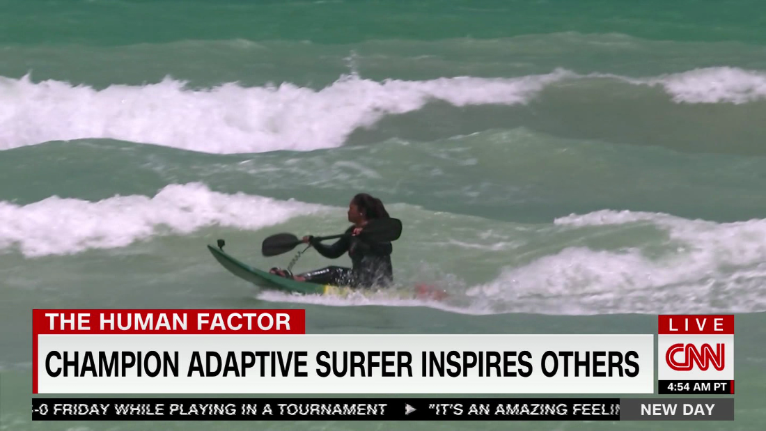 The Human Factor – Champion Adaptive Surfer Inspires Others – CNN Video