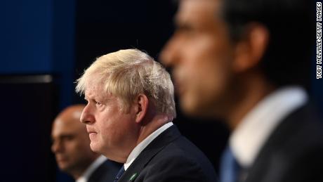 Johnson was shaken by the resignations of Javid (left) and Sunak (right) on Tuesday night.