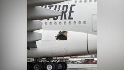 220706134622 a380 with hole hp video Airbus A380 'flew 14 hours' with hole in side