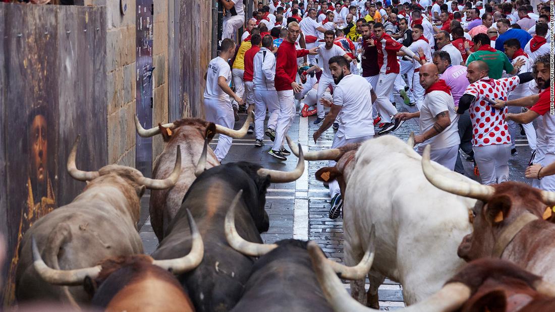 Six injured as controversial bull run returns to Spain’s Pamplona – CNN