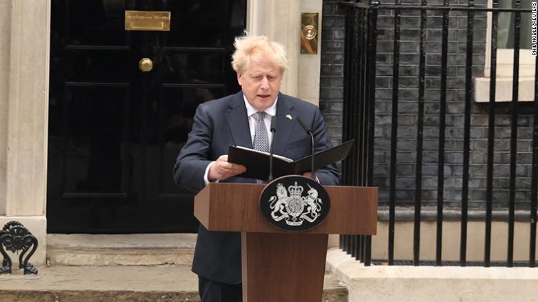 Boris Johnson announces he will resign as leader of Conservative Party