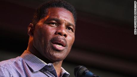 Herschel Walker, GOP candidate for the US Senate for Georgia, speaks at a primary watch party Monday, May 23, 2022, at the Foundry restaurant in Athens, Ga., near the University of Georgia where once played football. 