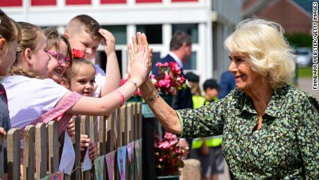 On day two, Camilla visited Millbrook Primary School in Newport, South Wales, to officially open their new library as part of the National Literacy Trust&#39;s nationwide Primary School Library Alliance campaign. The duchess is the trust&#39;s patron.