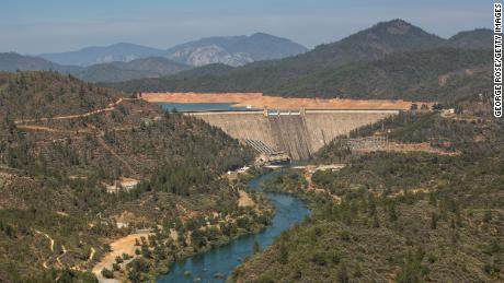 Shasta Lake, California's largest water reservoir, has been running well below full capacity this year.