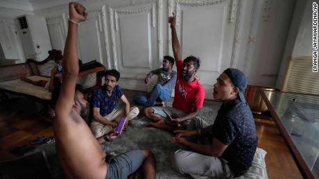 Protesters in Sri Lanka occupy the prime minister's residence.