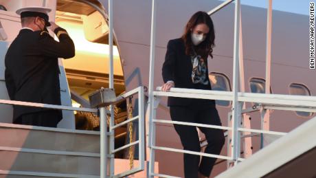 New Zealand Prime Minister Jacinda Ardern arrives in Fiji July 11 to attend the Pacific Islands Forum.