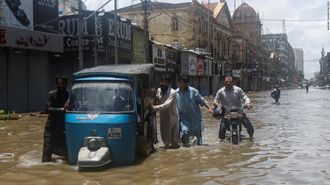 Pakistan's financial capital Karachi flooded by monsoon rains