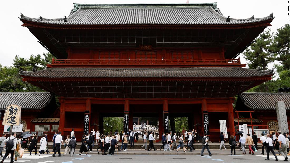 The funeral of the former Prime Minister is taking place in Tokyo. Abe, the nation's longest serving prime minster, was assassinated last Friday.