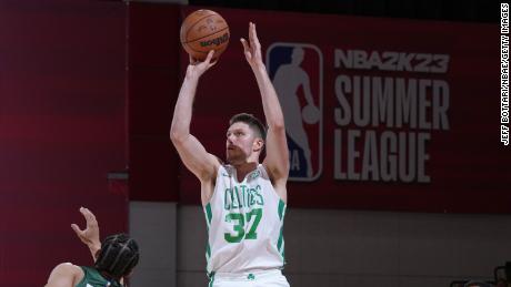 Matt Ryan drained a three-pointer in the last two seconds of the game to lift the Celtics to a Summer League victory.