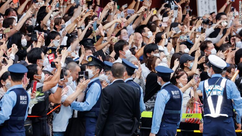 Crowds gather in Tokyo to say final farewell to late former Prime Minister Shinzo Abe