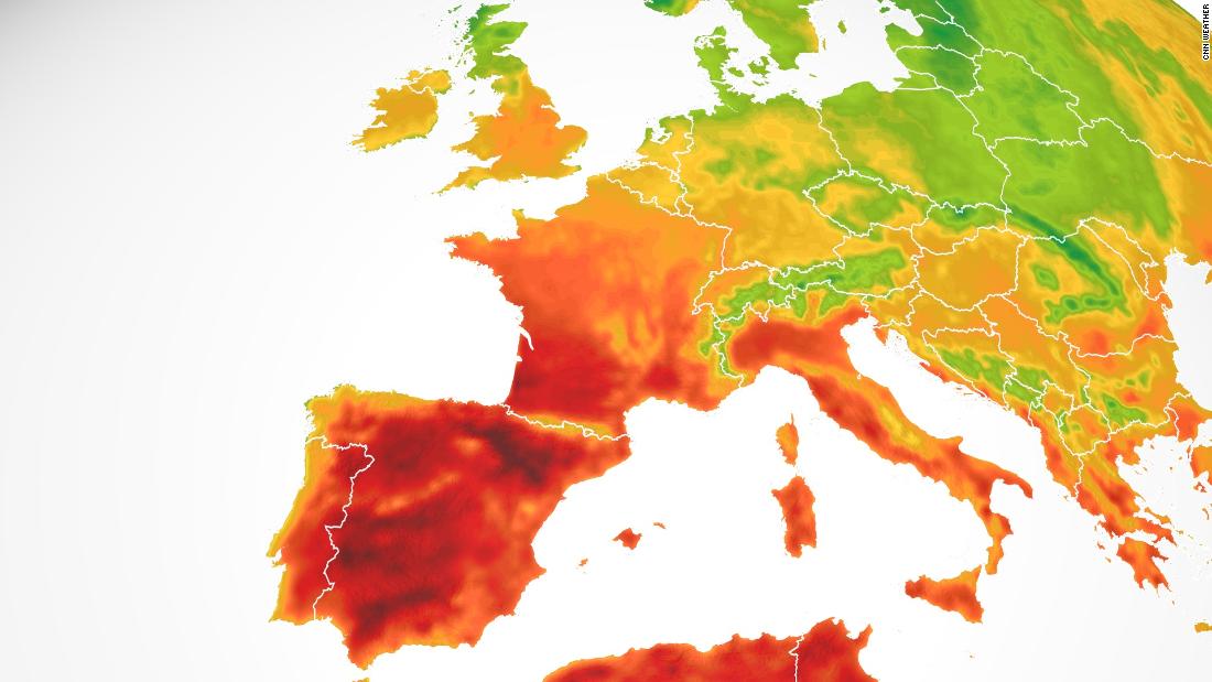 Onda de calor perigosa e generalizada ameaça milhões na Europa Ocidental à medida que os maiores alertas de calor são emitidos