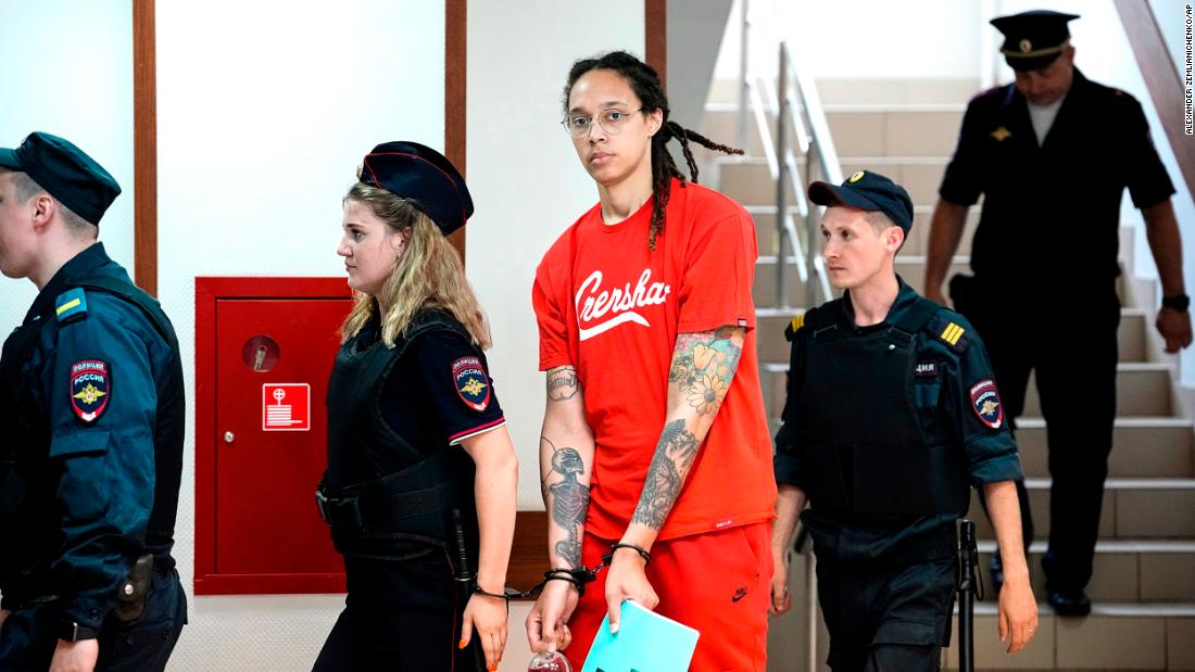 Brittney Griner makes another court appearance at a hearing in Russia
