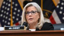 US Representative Liz Cheney speaks at the opening of a hearing on &quot;the January 6th Investigation,&quot; on Capitol Hill on July 12, 2022, in Washington, DC. - The House committee probing the 2021 assault on the US Capitol is examining connections between associates of former US President Donald Trump and far right-wing extremist groups at its seventh hearing on Tuesday. (Photo by SAUL LOEB / AFP) (Photo by SAUL LOEB/AFP via Getty Images)