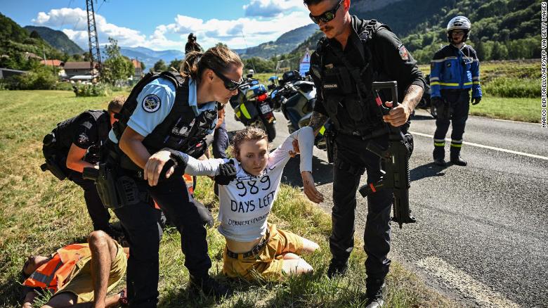 Tour de France: Stage 10 disrupted due to protestors on the course