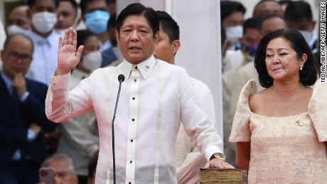 Fernando "bongbong"  Marcos Jr. is sworn in as the new president of the Philippines on June 30, 2022.
