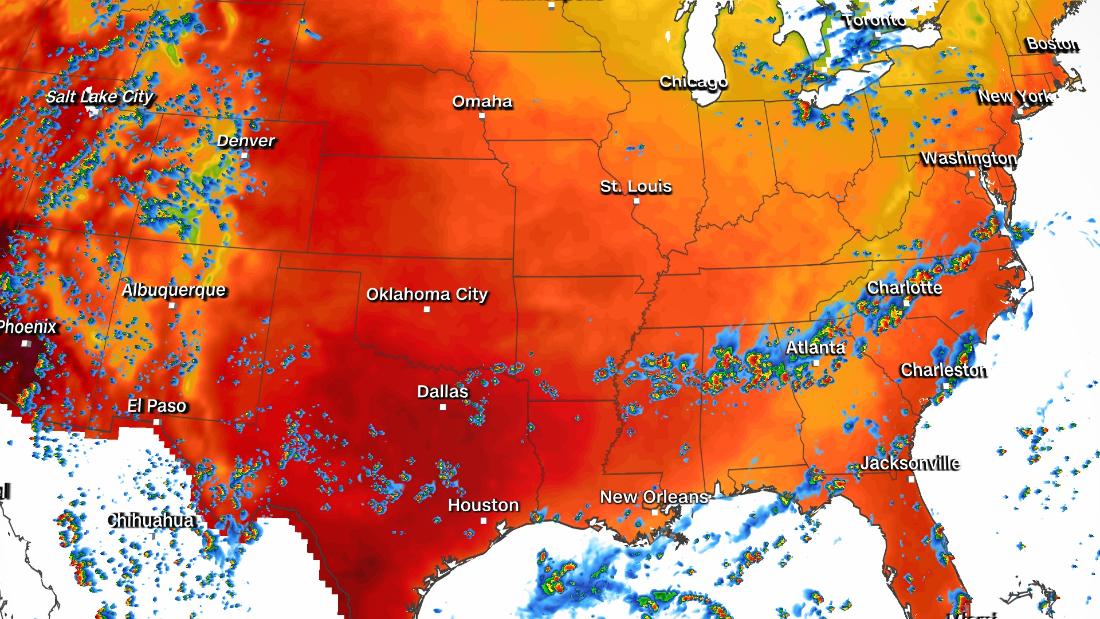 Severe storms for the Southeast as heat continues across the Central US – CNN Video