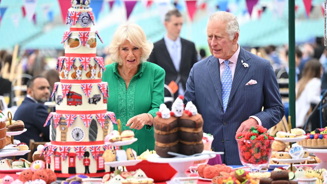 The couple attends the Big Jubilee Lunch at the Oval in London in June 2022. They were celebrating Queen Elizabeth II&#39;s Platinum Jubilee.