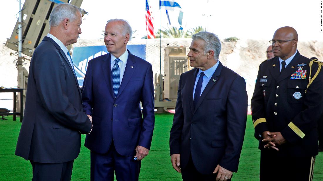 Biden to sign joint declaration with Israel's Lapid to expand security ties and counter Iran on second day of Middle East swing