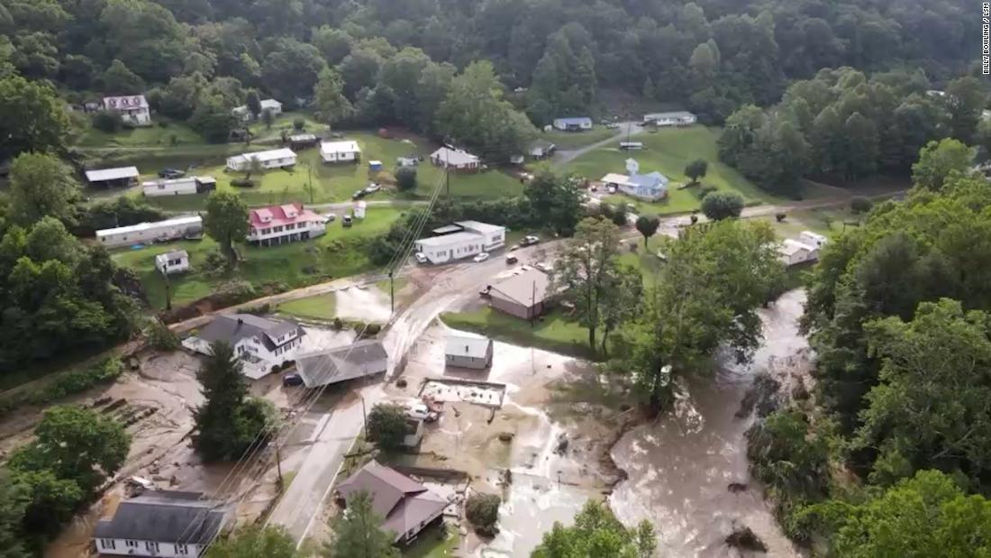 Video: Aerial views of rural Virginia county decimated by flash flood – CNN Video