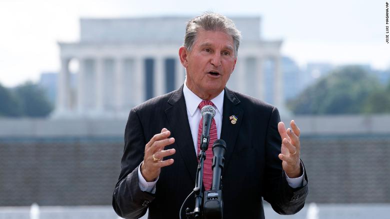 Manchin won’t support climate or tax provisions in Democrats’ economic bill