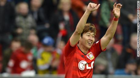 Son became the first Korean to score a European league hat-trick during his time at Bayer Leverkusen.