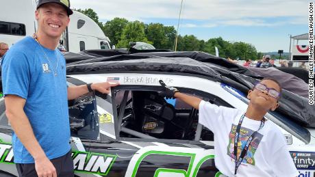 Brandon Brundidge was allowed to sign Brown's car with his name.