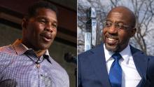 Herschel Walker Raphael Warnock Split