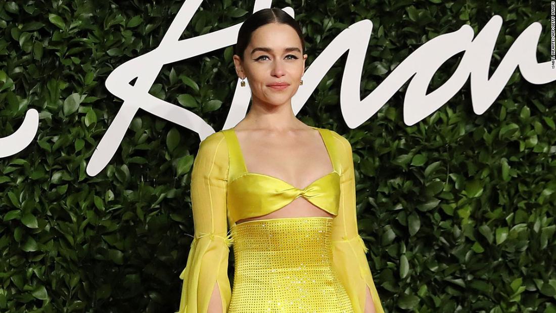 Emilia Clarke Jokes That Emmys Dress Wouldn't Work on 'Thrones': 'My Boobs  Would Probably Fall Out' 