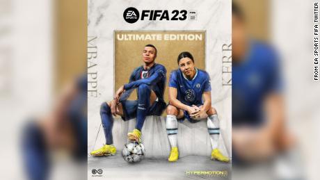 Sam Kerr becomes first female player to be on the global cover of a FIFA game.