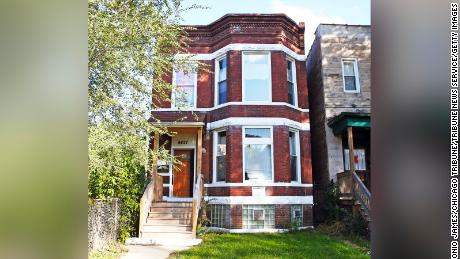 The former home of Emmett Till at 6427 S. St. Lawrence Ave., in Chicago, is seen on Nov. 9, 2017. 
