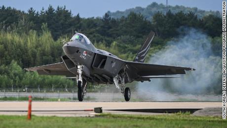 South Korea&#39;s homegrown fighter jet, the KF-21, made its first flight on Tuesday.