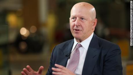 David Solomon, chief executive officer of Goldman Sachs Inc., during a Bloomberg Television interview on the sidelines of the Global Investment Summit (GIS) 2021 at the Science Museum in London, U.K., on Tuesday, Oct. 19, 2021. 