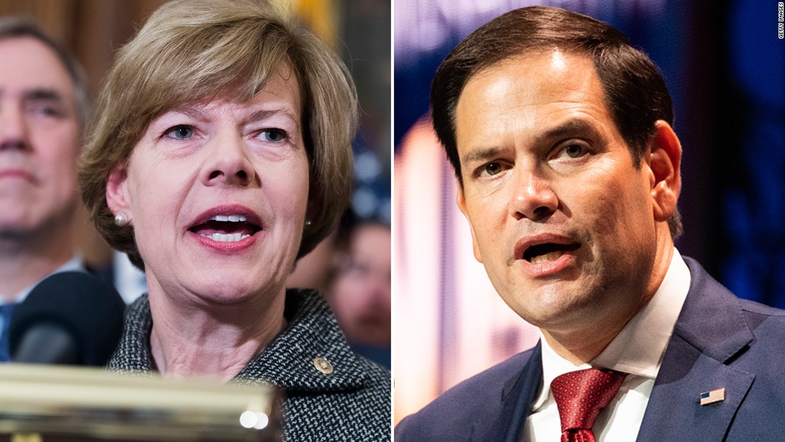 Tammy Baldwin, who is gay, confronted Marco Rubio about calling same-sex marriage vote a 'stupid waste of time'