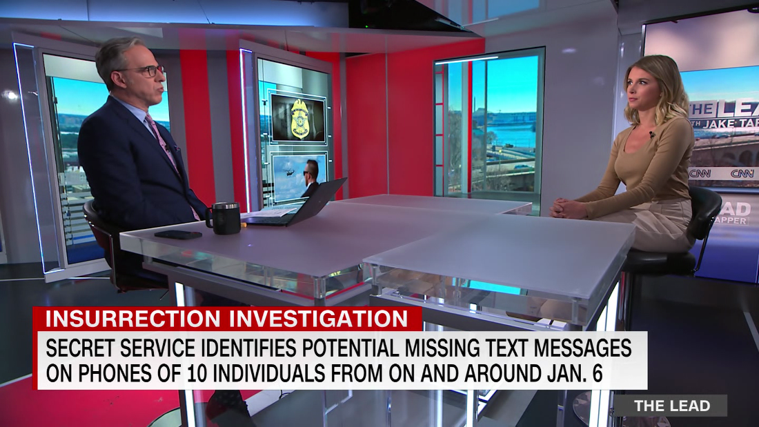 Secret Service investigators have identified potential missing text messages on the phones of 10 individuals – CNN Video