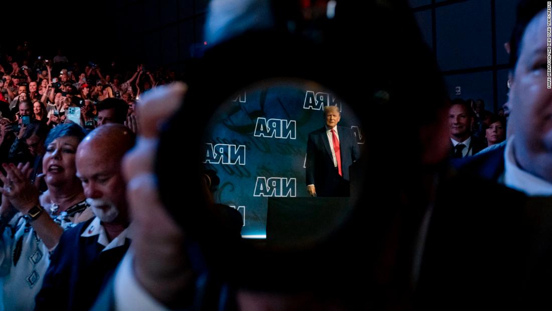 Trump is seen in the reflection of a camera lens as he appears at the National Rifle Association&#39;s annual convention in May 2022. Trump — and other GOP leaders who spoke at the event in Houston — &lt;a href=&quot;https://www.cnn.com/2022/05/27/politics/uvalde-donald-trump-nra-convention/index.html&quot; target=&quot;_blank&quot;&gt;rejected efforts to overhaul gun laws,&lt;/a&gt; and they mocked Democrats and activists calling for change.