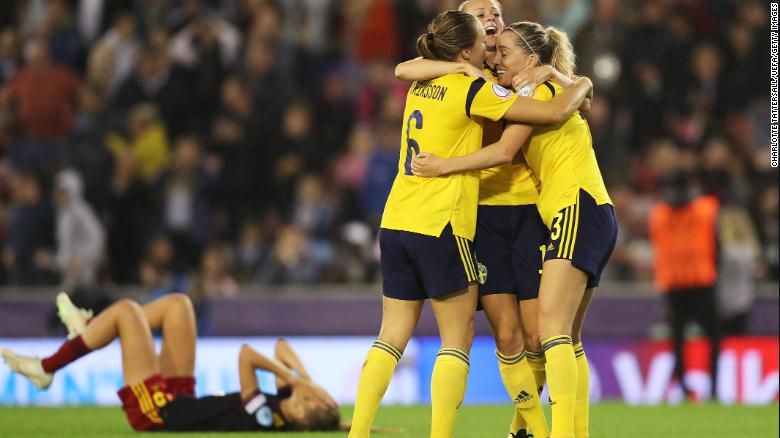 Women’s Euro 2022: Sweden triumphs over Belgium 1-0 with feverish late injury-time winner