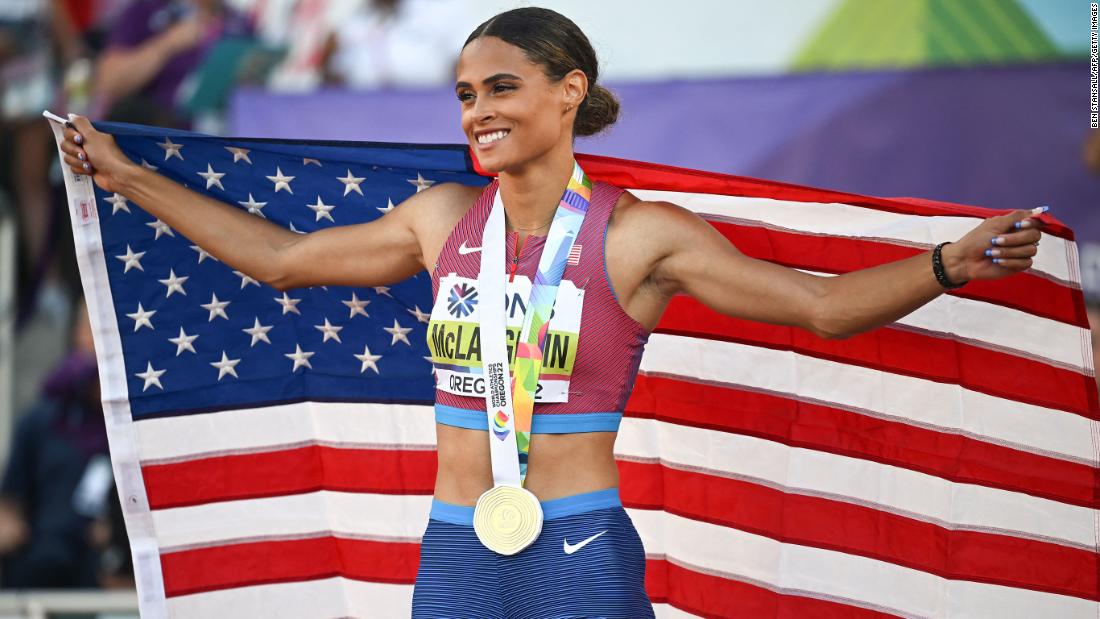 Sydney McLaughlin breaks her own 400-meter hurdles world record