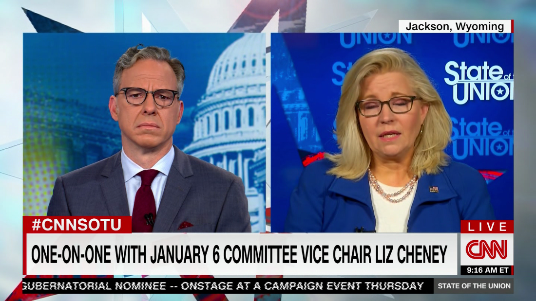 Cheney: ‘No question’ it’s worth losing my job to tell the truth about Jan. 6  – CNN Video