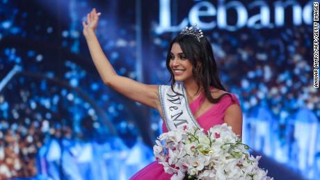 Yasmina Zaytoun is crowned Miss Lebanon 2022.