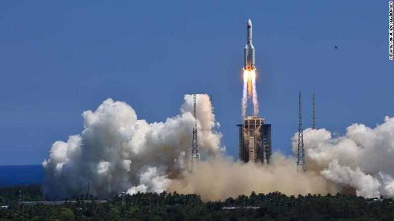 The Wentian lab module was launched atop a Long March 5B rocket from Hainan Island at 2:22 p.m. local time on Sunday, July 24. 