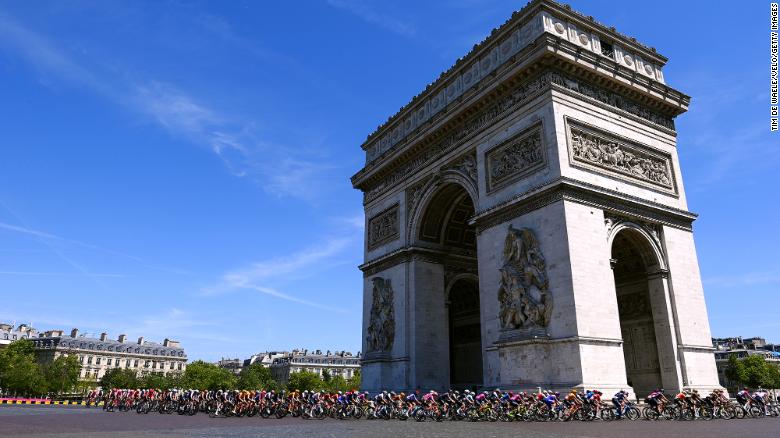 The Tour de France Femmes began in Paris on Sunday.