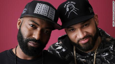 Desus Nice, left, and The Kid Mero, hosts of the Showtime talk show &quot;Desus &amp; Mero,&quot; pose together for a portrait during the 2019 Winter Television Critics Association Press Tour, Thursday, Jan. 31, 2019, in Pasadena, Calif.