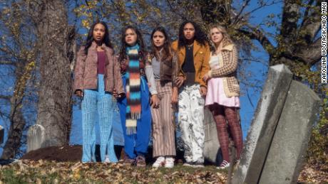 (From left) Zaria, Malia Pyles, Maia Reficco, Chandler Kinney and Bailee Madison star in &quot;Pretty Little Liars: Original Sin.&quot; 
